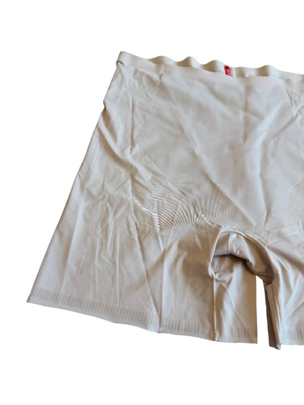 Spanx High-Waisted Shaping Shorts Mid-Thigh Slimming Under Beige Size XL Women's